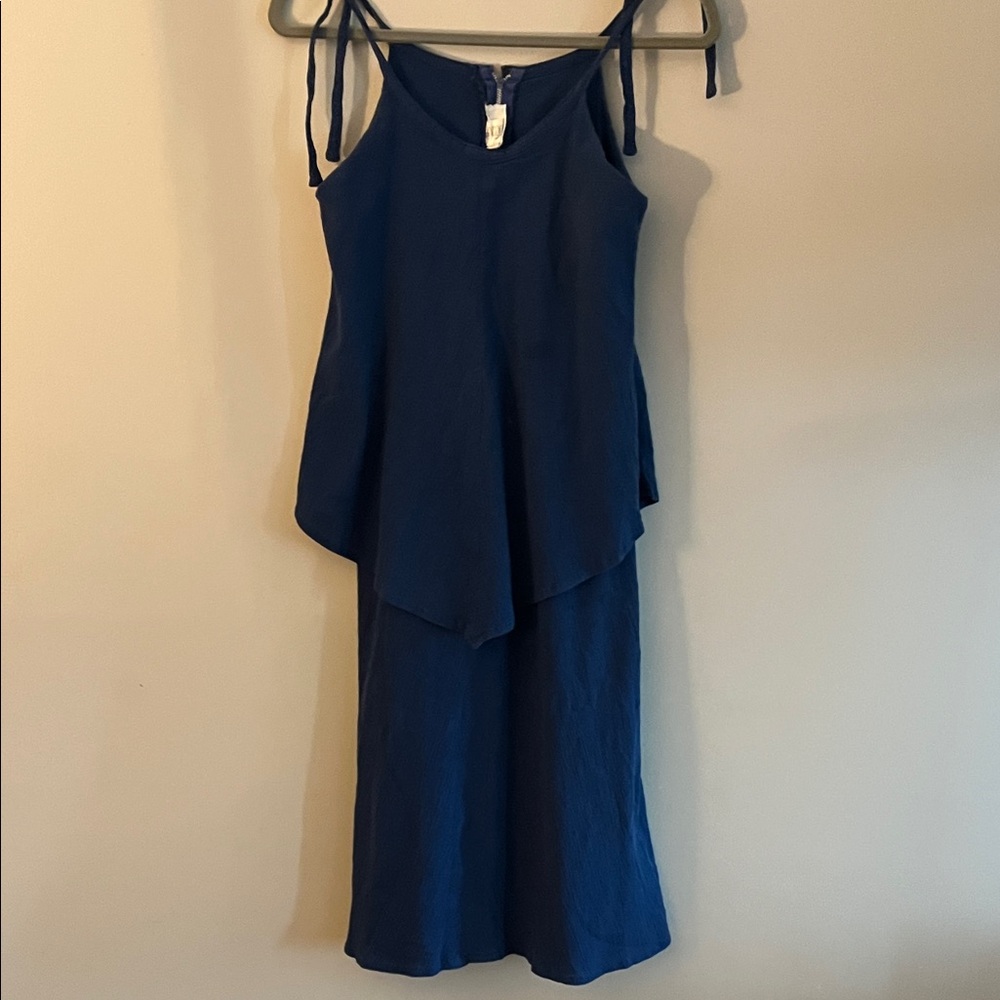Chic Navy Maxi Dress